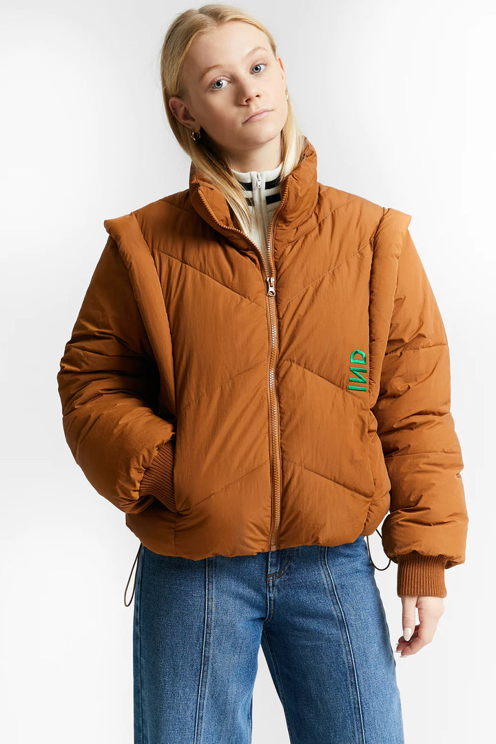 THE NEW SOCIETY OWINGS PUFFER JACKET CAMEL