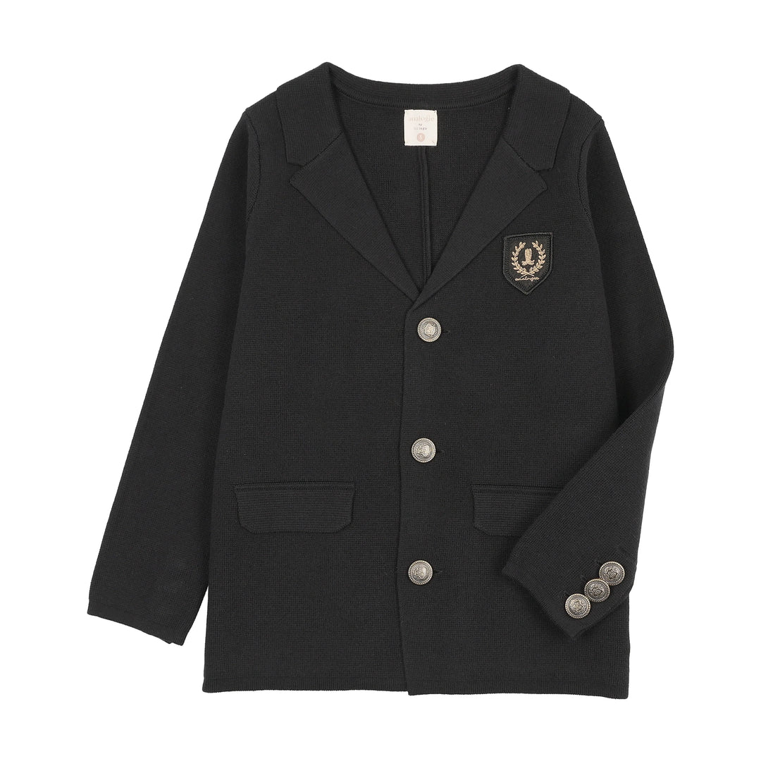 LIL LEGS CREST KNIT BLAZER