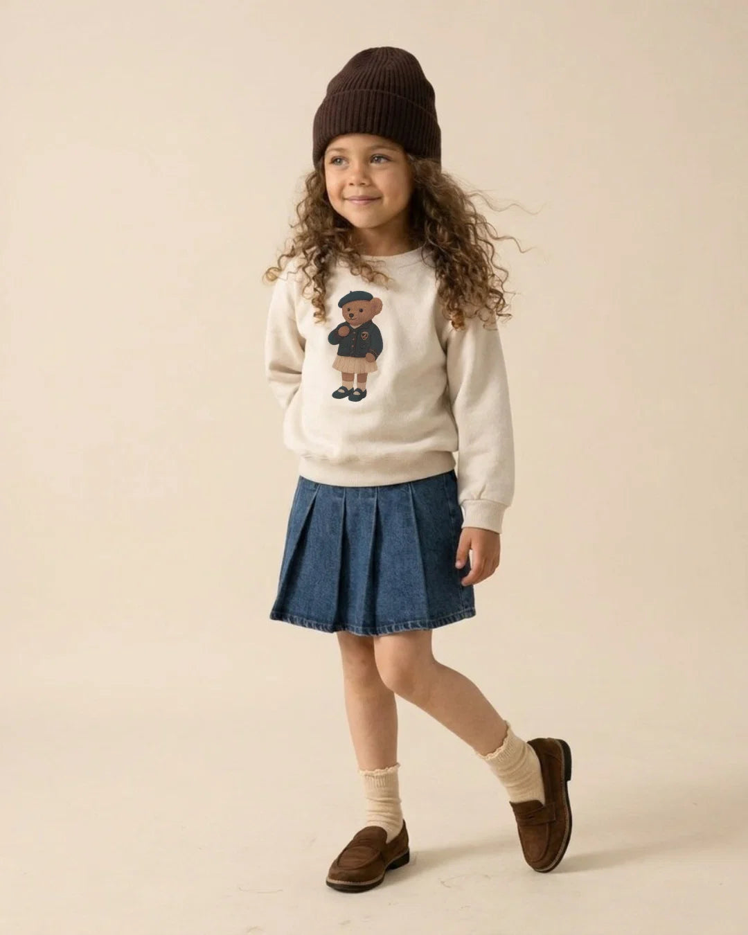LIL LEGS Bear Sweatshirt Girl