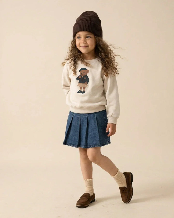 LIL LEGS Bear Sweatshirt Girl