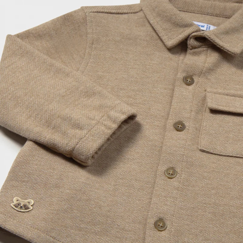 Mayoral Truffle Overshirt & Trouser Set
