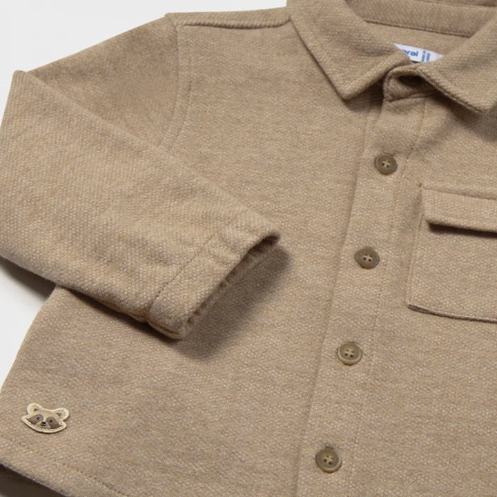 Mayoral Truffle Overshirt & Trouser Set