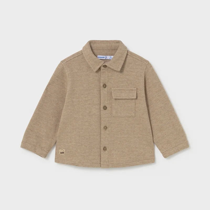 Mayoral Truffle Overshirt & Trouser Set