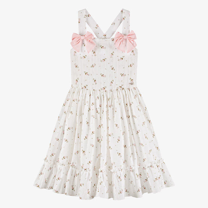 PICCOLA SPERANZA PINK SUNDRESS FLORAL PRINT & BOWS