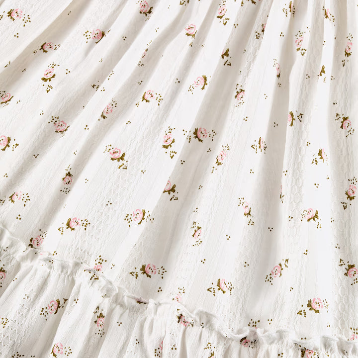 PICCOLA SPERANZA PINK SUNDRESS FLORAL PRINT & BOWS