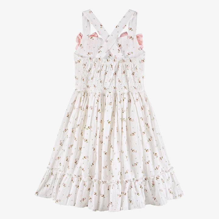 PICCOLA SPERANZA PINK SUNDRESS FLORAL PRINT & BOWS