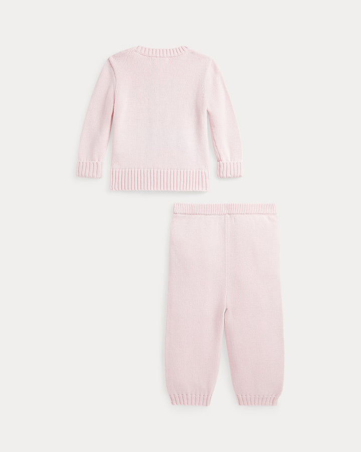 RALPH LAUREN BABY Polo Bear Cotton Sweater & Pant