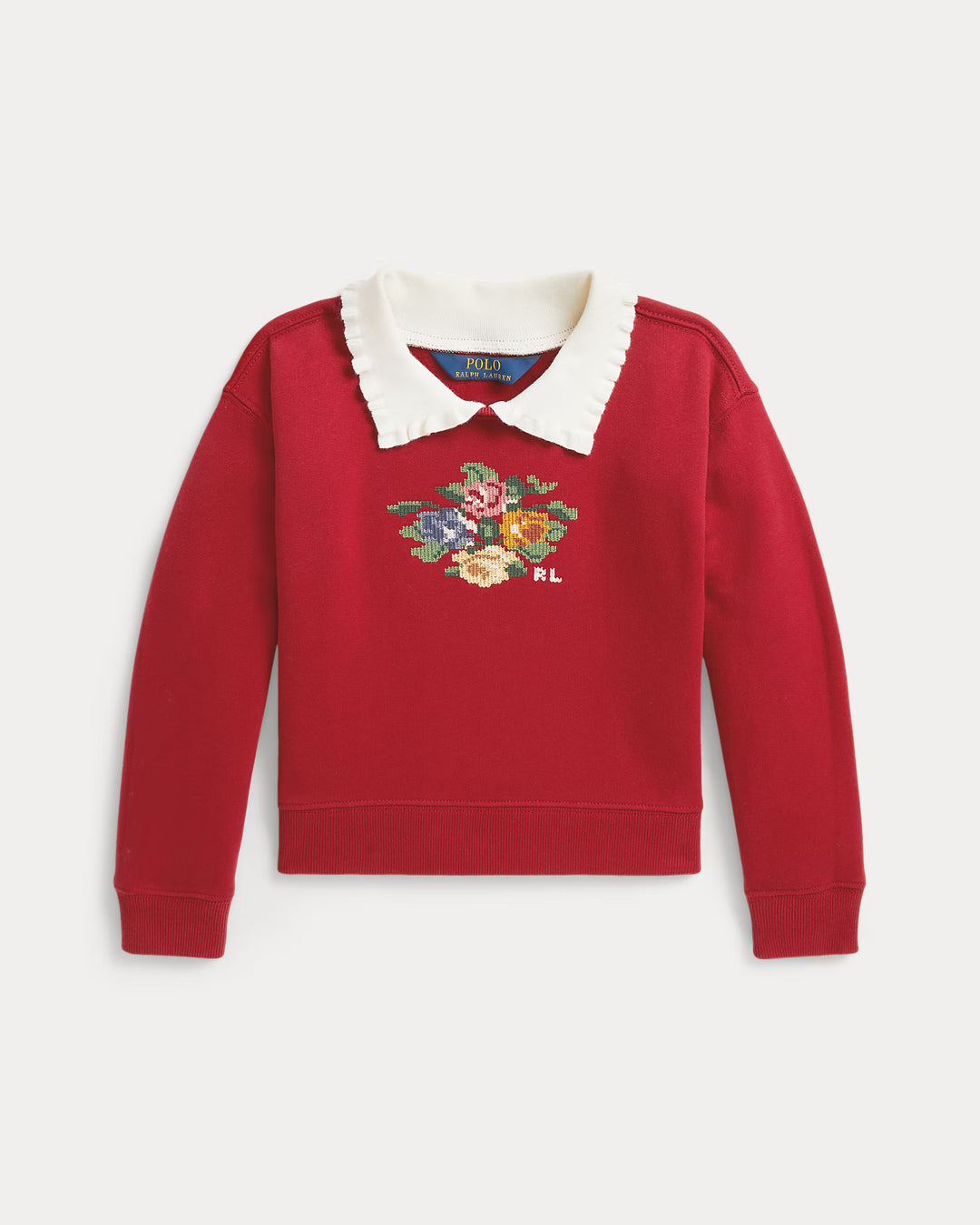 RALPH LAUREN Collared Fleece Sweatshirt