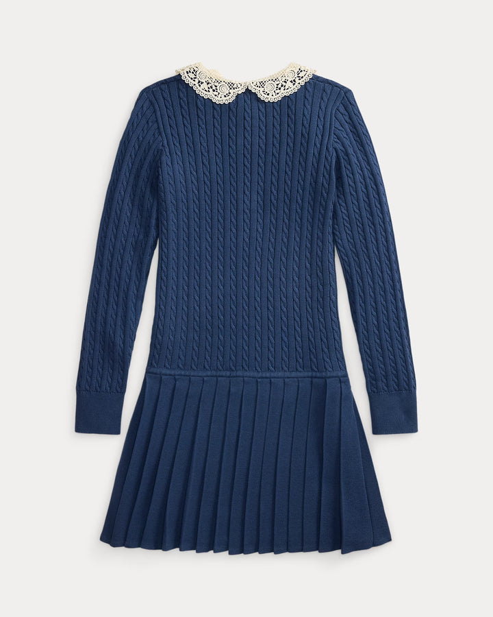 RALPH LAUREN Mini-Cable Cotton Polo Dress