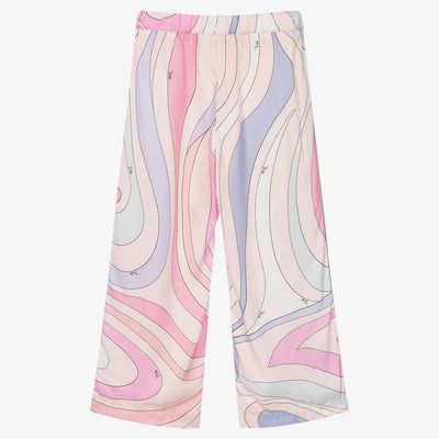 PUCCI abstract pattern wide-leg trousers
